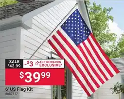 Ace Hardware 6' US Flag Kit offer