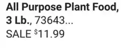 Ace Hardware Miracle-Gro All Purpose Plant Food, 3 Lb offer