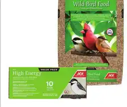 Ace Hardware Ace 20 Lb. Wild Bird Food or 10/Pk. High Energy Suet offer