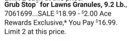 Ace Hardware Spectracide Grub for Lawns Granules offer