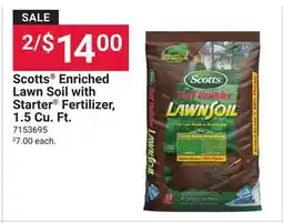 Ace Hardware Scotts Enriched Lawn Soil with Starter Fertilizer, 1.5 Cu. Ft offer