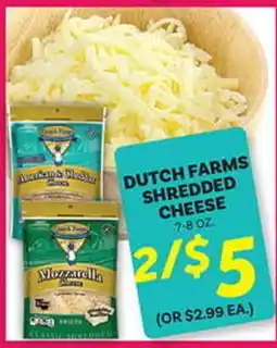 El Paso Grande DUTCH FARMS SHREDDED CHEESE offer