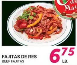 El Paso Grande FAJITAS DE RES offer