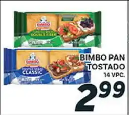 El Paso Grande BIMBO PAN TOSTADO offer
