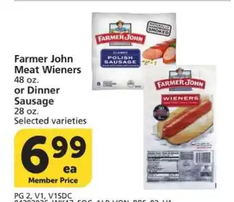 Farmer John Meat Wieners or Dinner Sausage