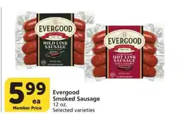 Albertsons Evergood Smoked Sausage offer