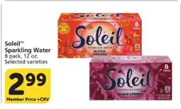 Albertsons Soleil Sparkling Water offer