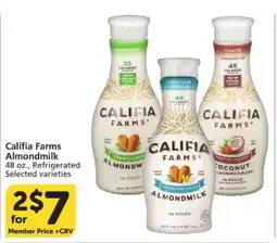 Albertsons Califia Farms Almondmilk offer