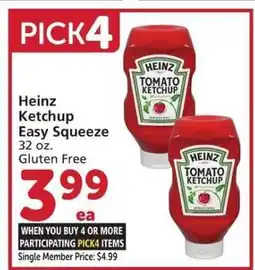 Albertsons Heinz Ketchup Easy Squeeze offer