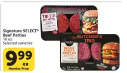 Albertsons Signature Select Beef Patties offer