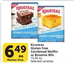 Albertsons Krusteaz Gluten Free Cornbread Muffin or Brownie Mix offer