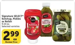 Albertsons Signature SELECT Ketchup, Pickles or Relish offer