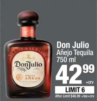 Don Julio Añejo Tequila 750 ml