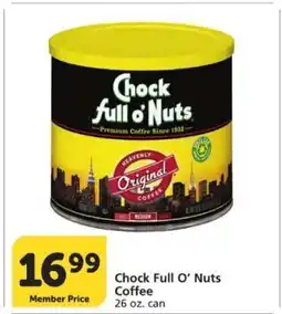 Albertsons Chock Full o'Nuts Coffee offer