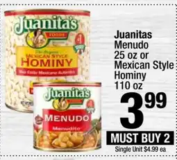 Super King Markets Juanitas Menudo offer