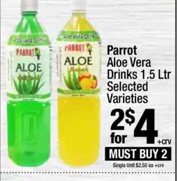 Super King Markets Parrot Aloe Vera Drinks 1.5 Ltr offer