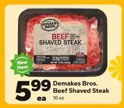 Save a Lot Demakes Bros. Beef Shaved Steak offer