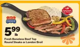 Save a Lot Fresh Boneless Beef Top Round Steaks or London Broil offer