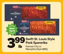 Save a Lot Swift St. Louis Style Pork Spareribs offer