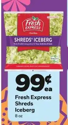 Save a Lot Fresh Express Shreds Iceberg offer
