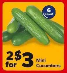 Save a Lot Mini Cucumbers offer
