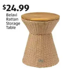 Aldi Belavi Rattan Storage Table offer