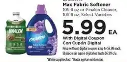 Food 4 Less Ensueño Max Fabric Softener or Pinalen Cleaner offer