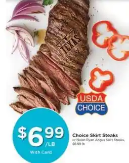 Kroger Choice Skirt Steaks offer
