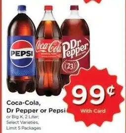 Kroger Coca-Cola, Dr Pepper or Pepsi offer