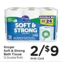 Kroger Kroger Soft & Strong Bath Tissue offer
