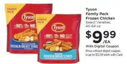Kroger Tyson Family Pack Frozen Chicken offer