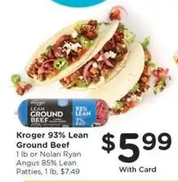Kroger Kroger 93% Lean Ground Beef offer