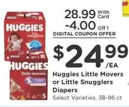 Kroger Huggies Little Movers or Little Snugglers Diapers offer