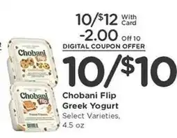Kroger Chobani Flip Greek Yogurt offer