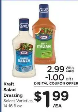 Kroger Kraft Salad Dressing offer