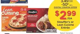 Kroger Stouffer's or Lean Cuisine Entrée offer