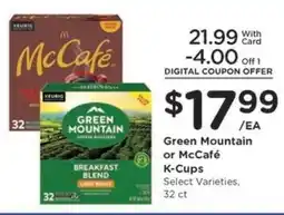 Kroger Green Mountain or McCafé K-Cups offer
