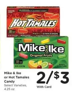 Kroger Mike & Ike or Hot Tamales Candy offer