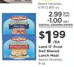 Kroger Land O'Frost Deli Shaved Lunch Meat offer