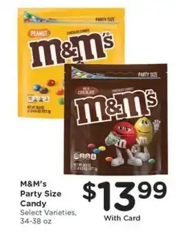 Kroger M&M's Party Size Candy offer