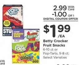 Kroger Betty Crocker Fruit Snacks offer