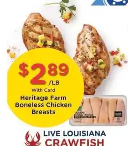 Kroger Heritage Farm Boneless Chicken Breasts offer