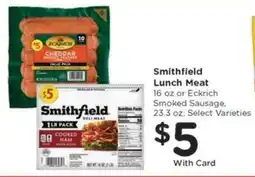 Kroger Smithfield Lunch Meat offer