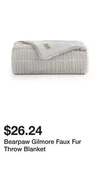 Kohl's Bearpaw Gilmore Faux Fur Throw Blanket offer