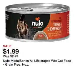 Petsmart Nulo MedalSeries All Life stages Wet Cat Food - Grain Free, No Corn, Wheat & Soy, 5.5 Oz offer