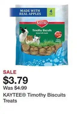 Petsmart KAYTEE Timothy Biscuits Treats offer