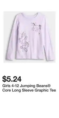 Kohl's Girls 4-12 Jumping Beans Core Long Sleeve Graphic Tee offer