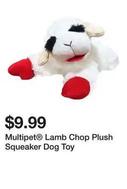 Petsmart Multipet Lamb Chop Plush Squeaker Dog Toy offer