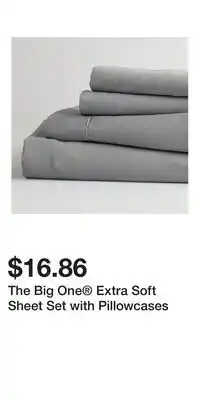 Kohl's The Big One Extra Soft Sheet Set with Pillowcases offer
