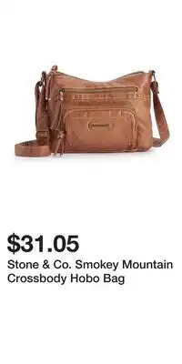 Kohl's Stone & Co. Smokey Mountain Crossbody Hobo Bag offer